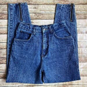 Vintage Stefano International Stone Wash Zipper High Waist Jeans Size 8